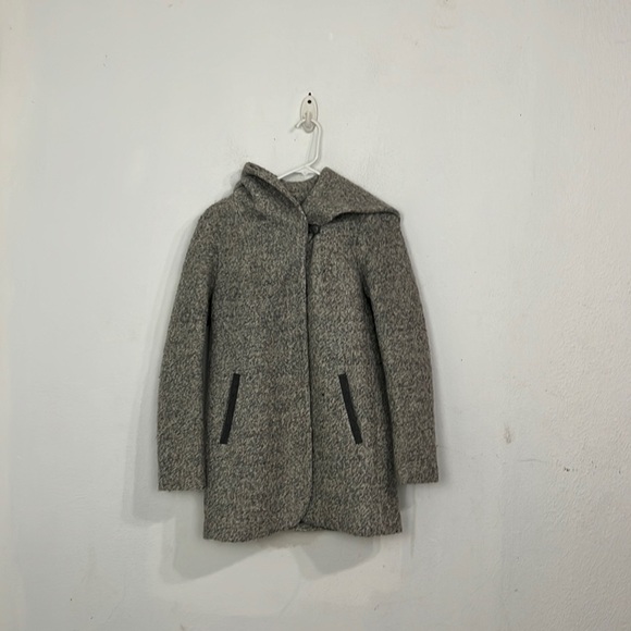 SOIA & KYO gray coat with hood size XS - Picture 2 of 9